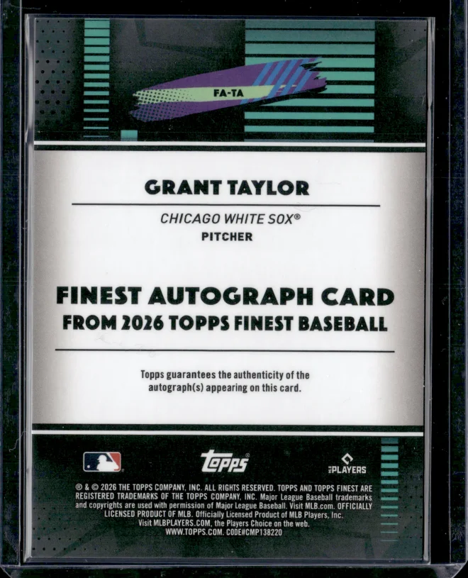 Grant Taylor card back
