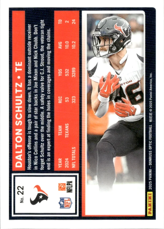 Dalton Schultz card back