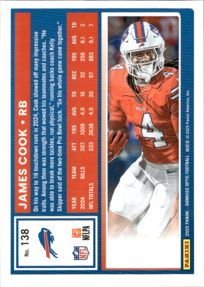 James Cook card back