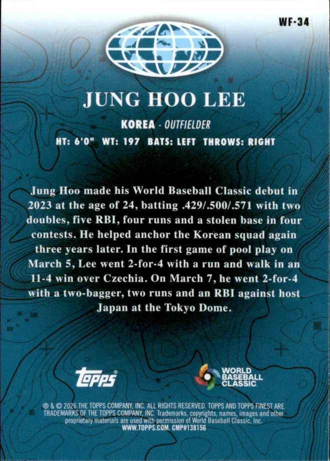 Jung Hoo Lee card back