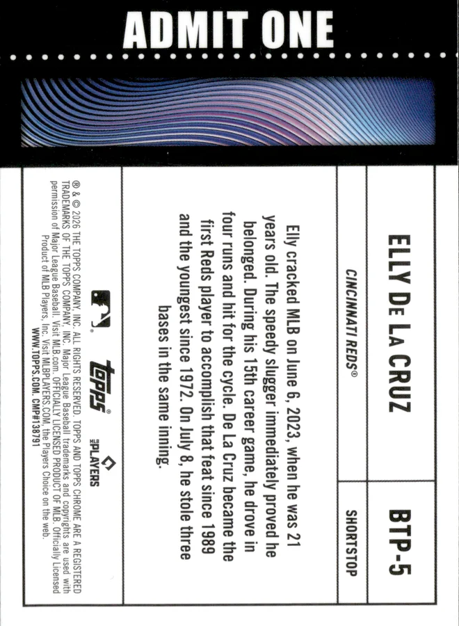 Elly De La Cruz card back
