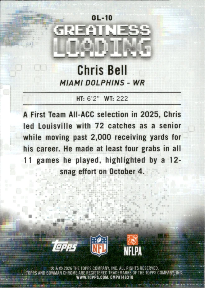Chris Bell card back