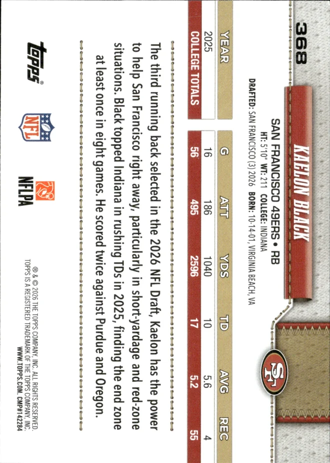 Kaelon Black card back