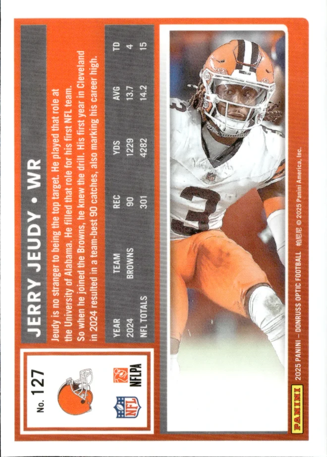 Jerry Jeudy card back