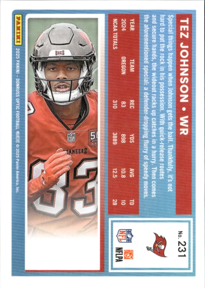 Tez Johnson card back