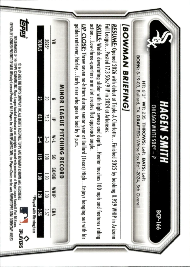 Hagen Smith card back