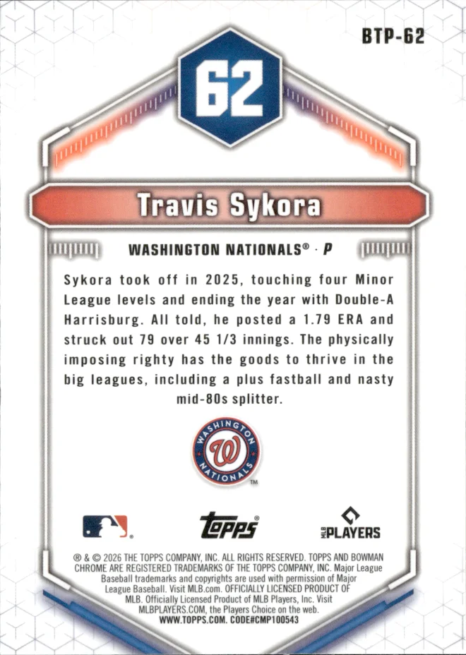 Travis Sykora card back