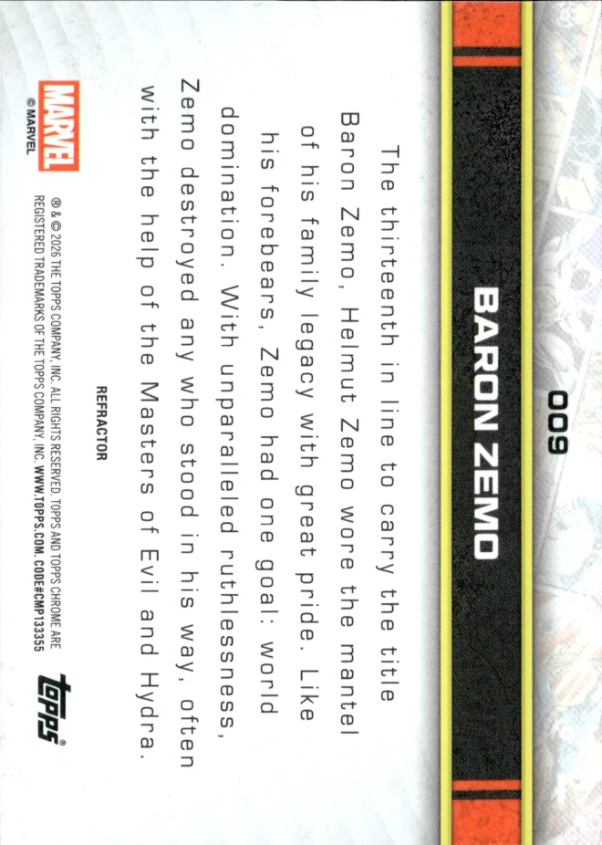 Baron Zemo card back