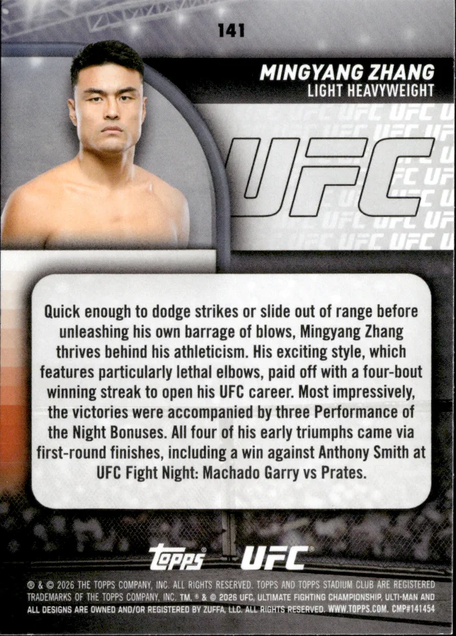 Mingyang Zhang card back