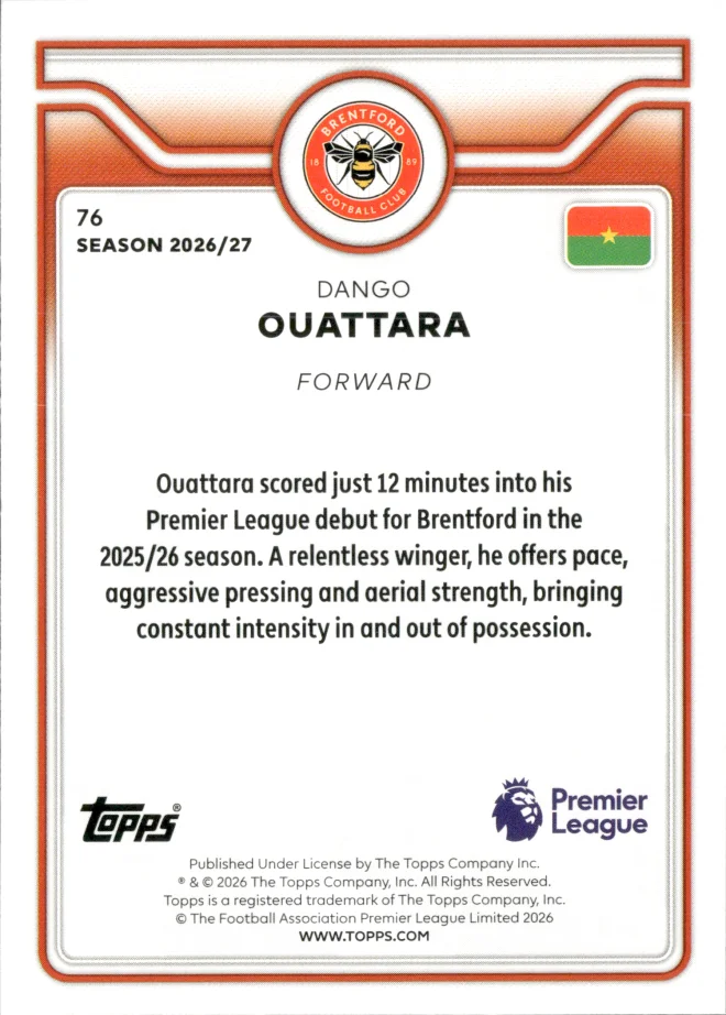 Dango Ouattara card back