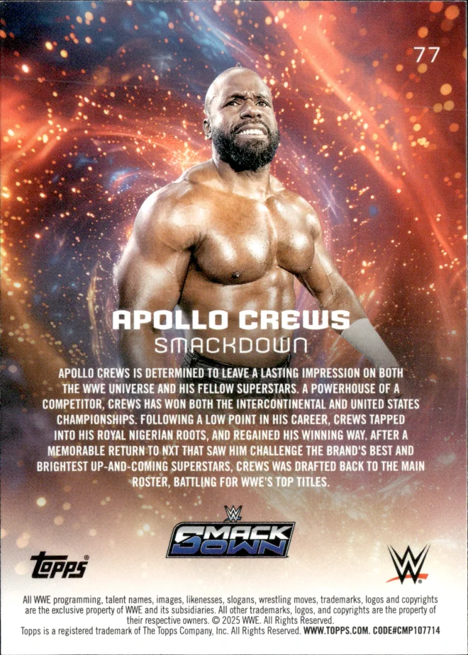 Apollo Crews card back