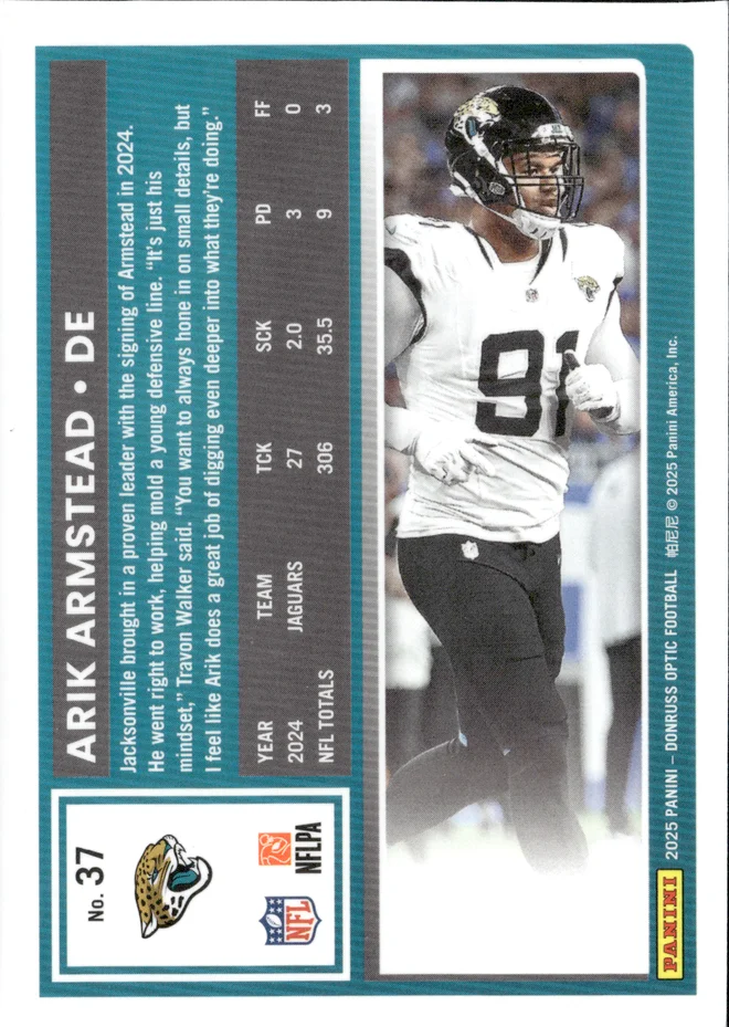 Arik Armstead card back