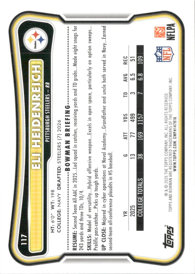 Eli Heidenreich card back