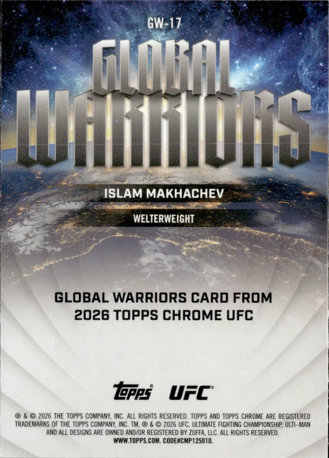 Islam Makhachev card back