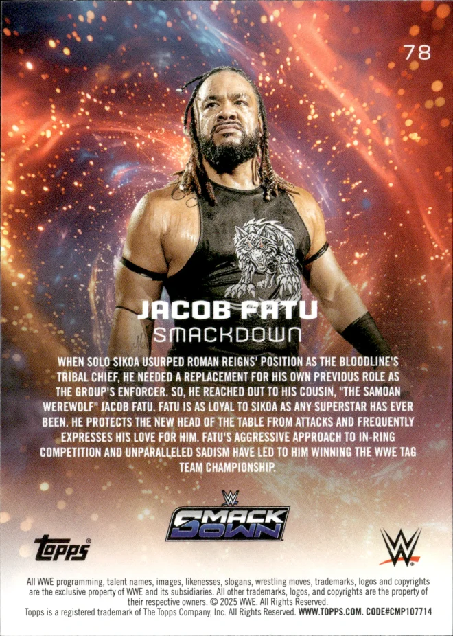 Jacob Fatu card back