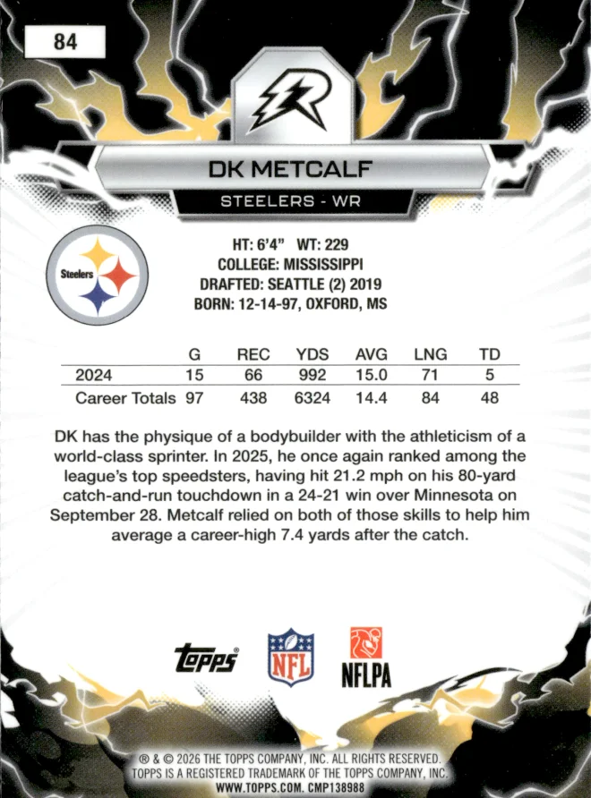 DK Metcalf card back