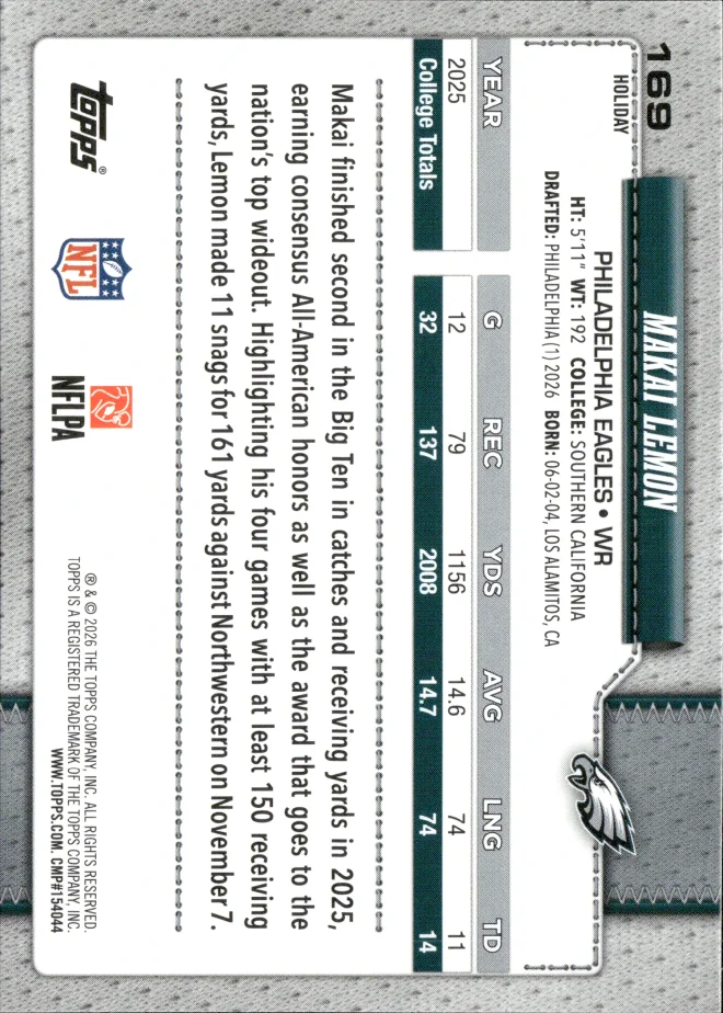 Makai Lemon card back
