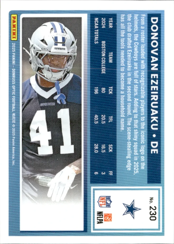 Donovan Ezeiruaku card back