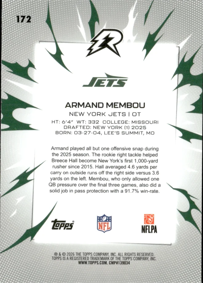 Armand Membou card back