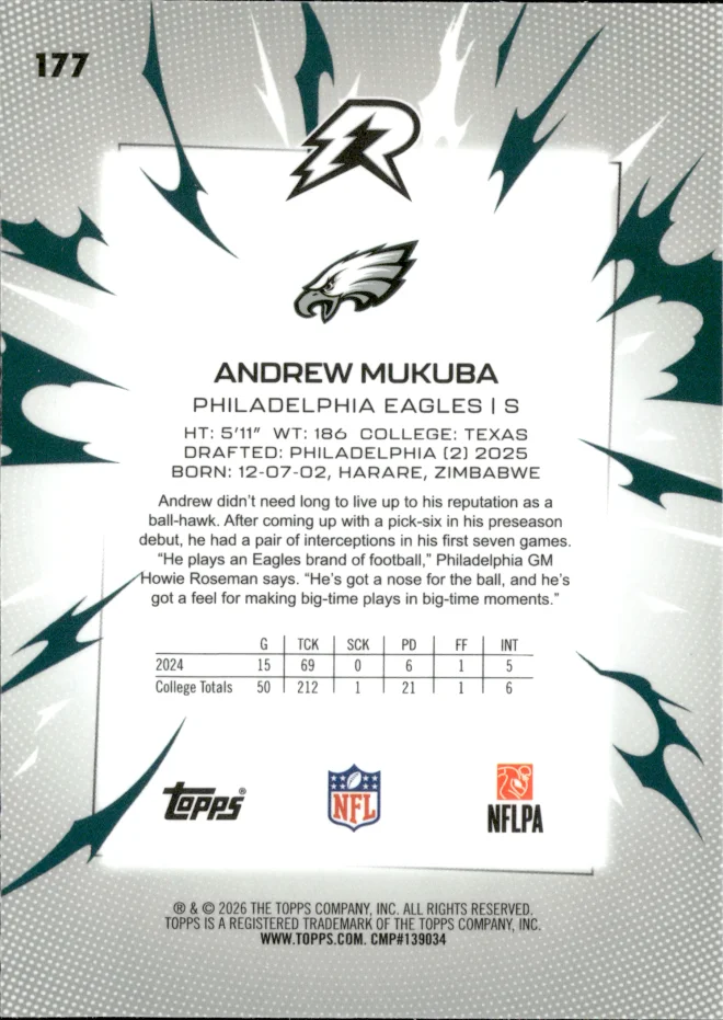 Andrew Mukuba card back
