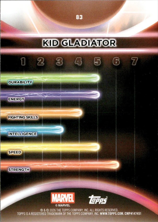 Kid Gladiator card back