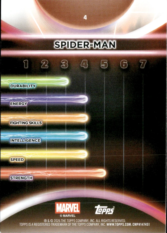 Spider-Man card back