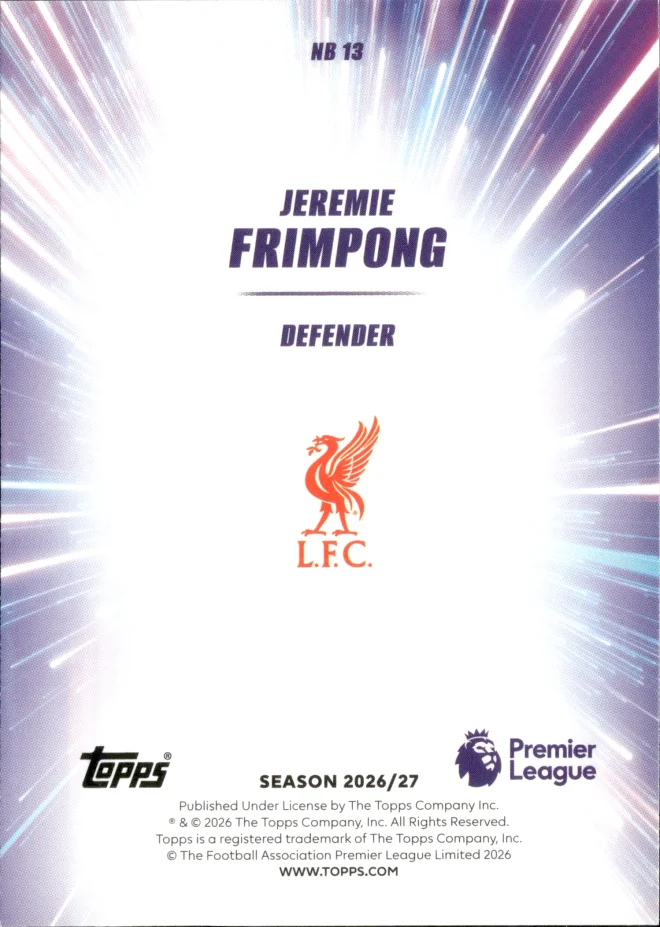 Jeremie Frimpong card back