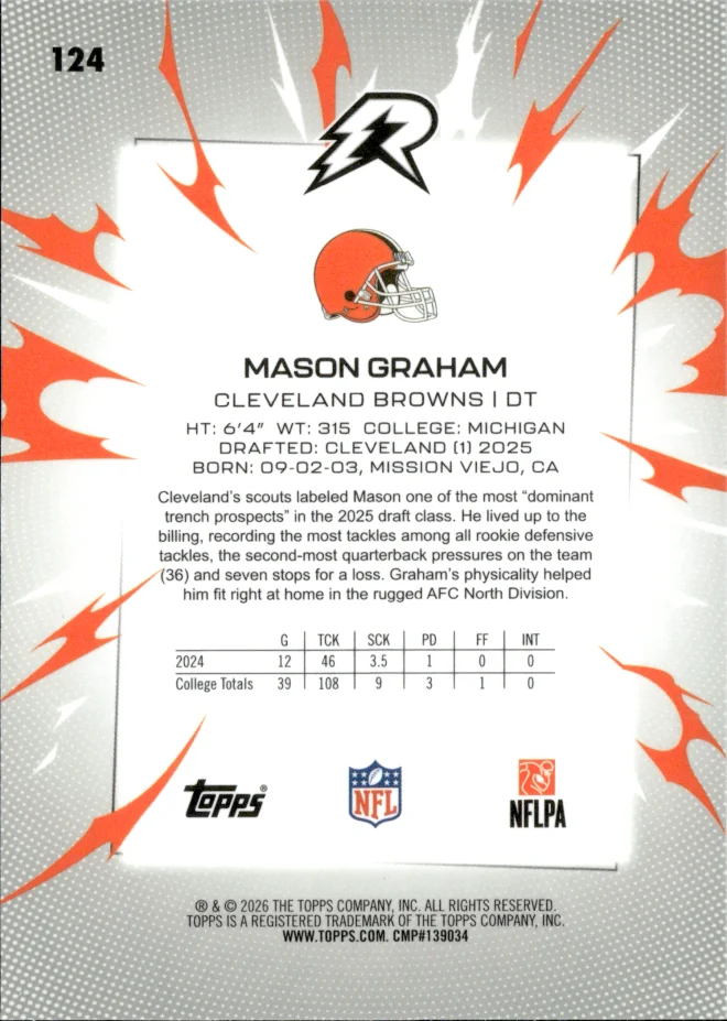 Mason Graham card back