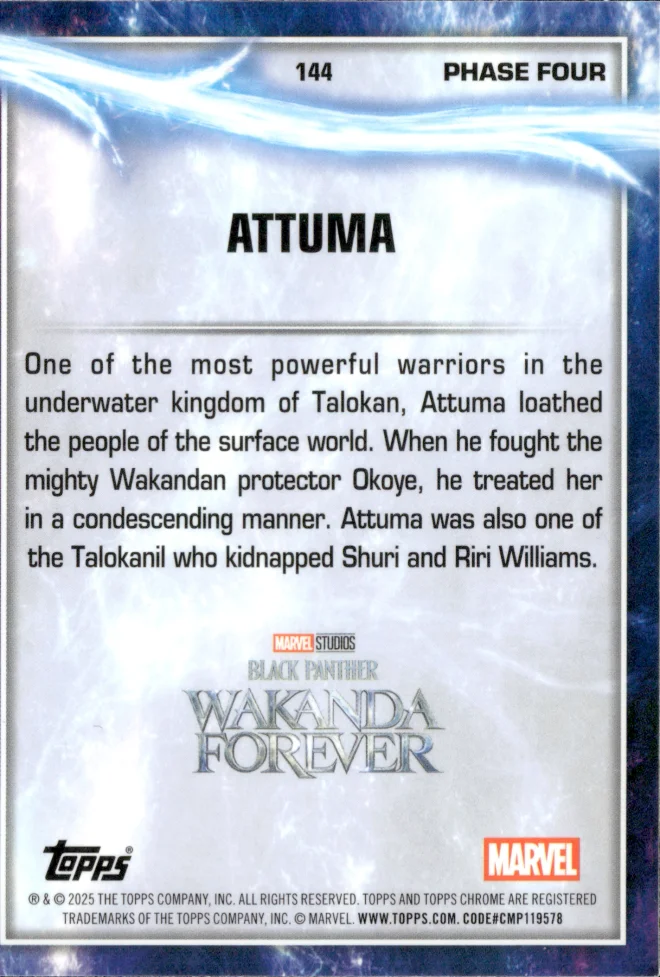 Attuma card back