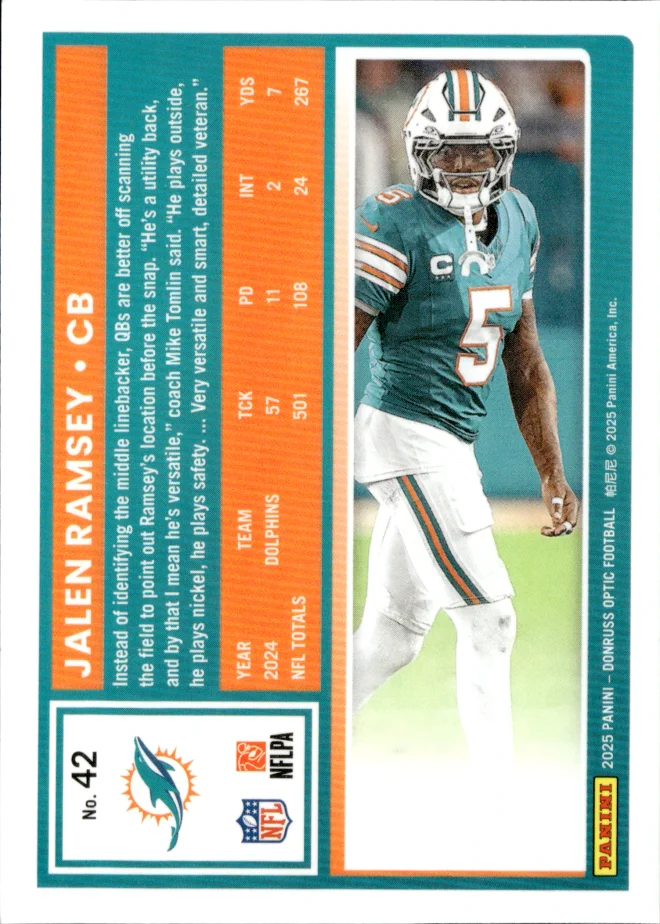 Jalen Ramsey card back
