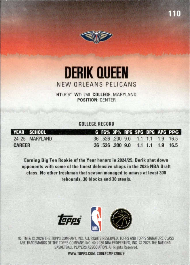 Derik Queen card back