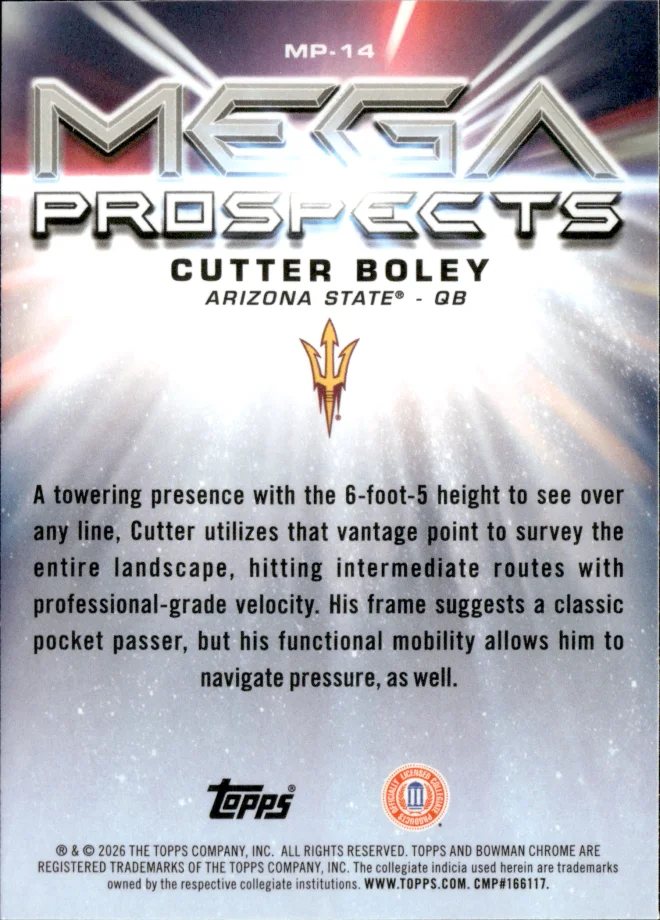 Cutter Boley card back