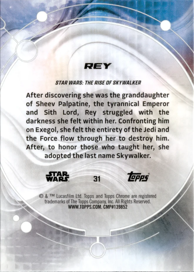 Rey card back