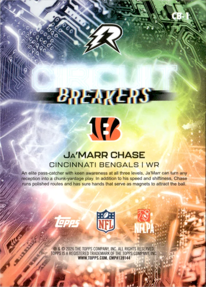 Ja'Marr Chase card back
