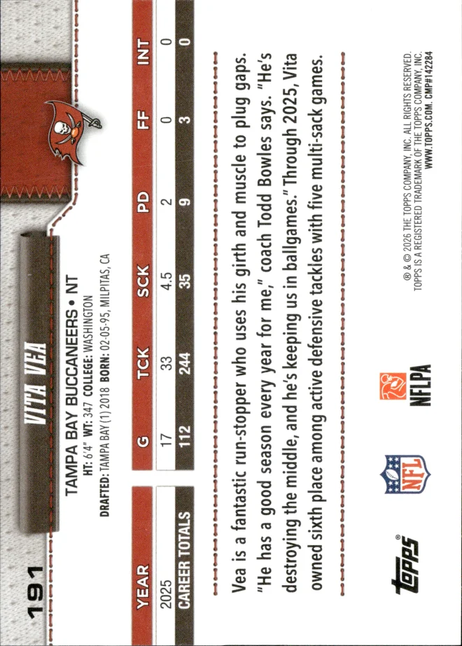 Vita Vea card back