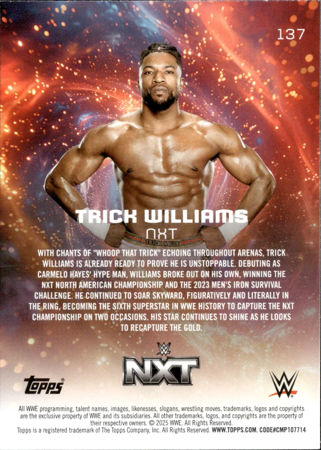 Trick Williams card back