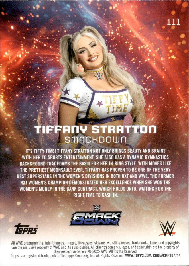 Tiffany Stratton card back