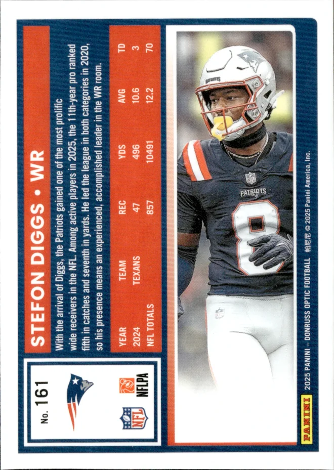 Stefon Diggs card back