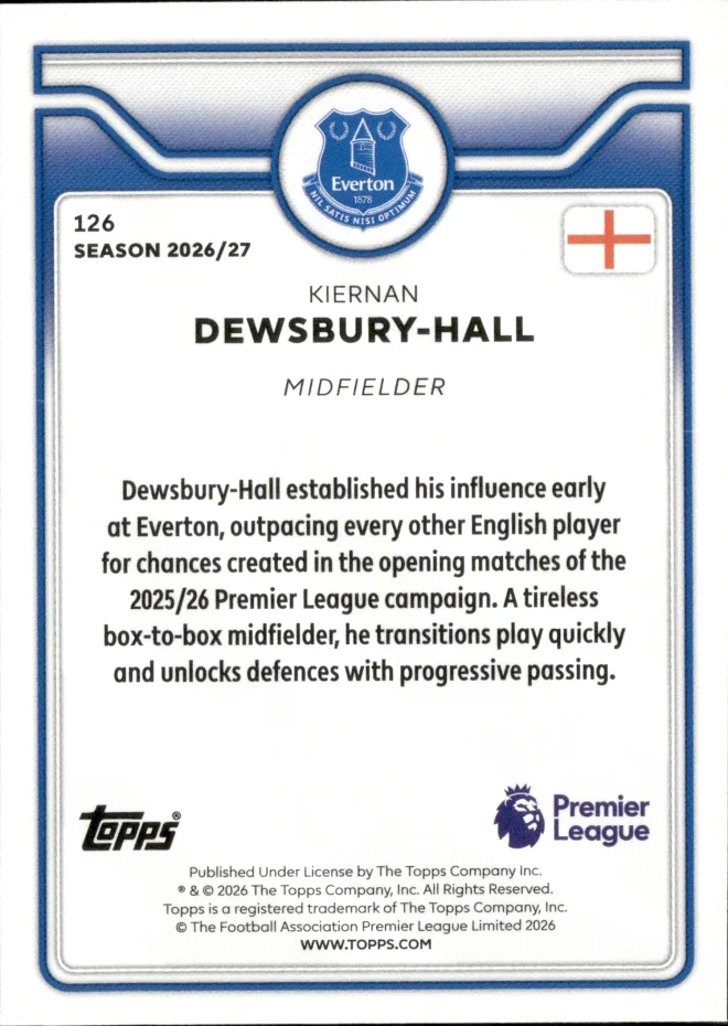 Kiernan Dewsbury-Hall card back