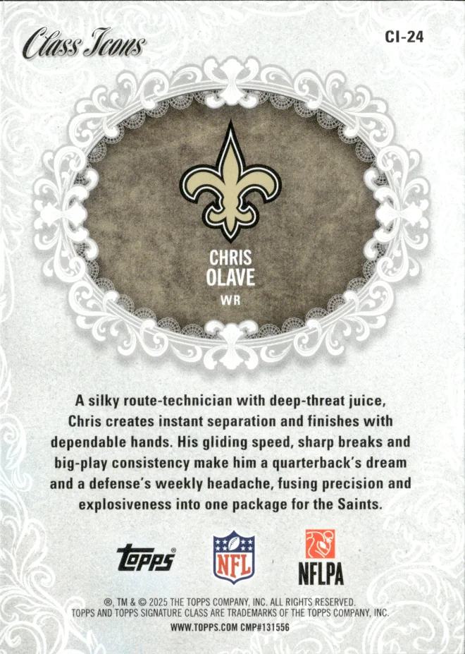 Chris Olave card back