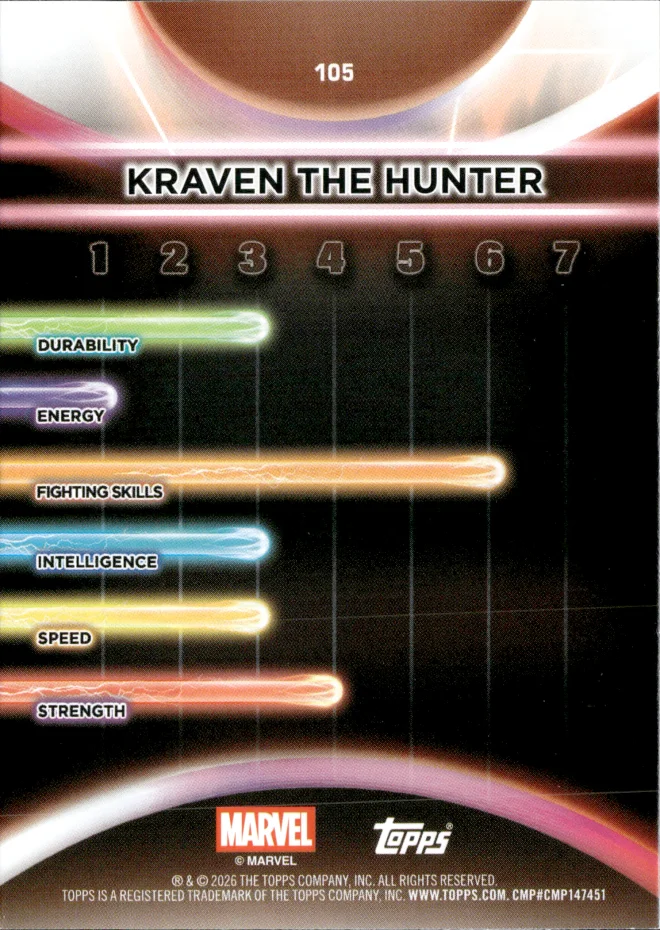 Kraven the Hunter card back