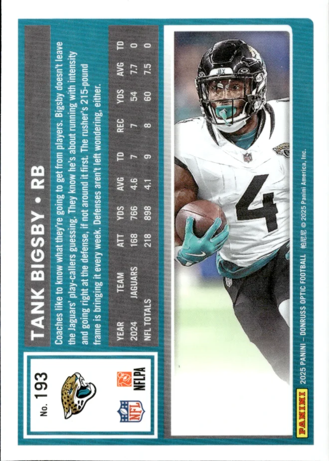 Tank Bigsby card back