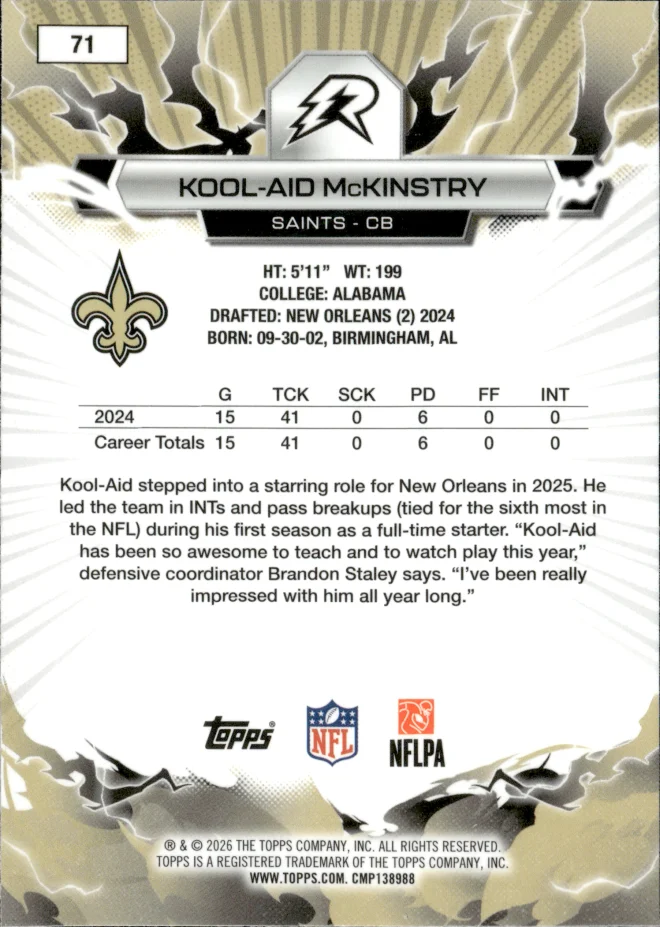 Kool-Aid McKinstry card back