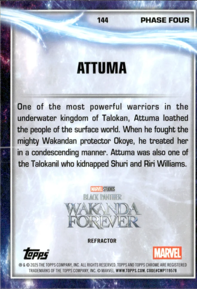 Attuma card back