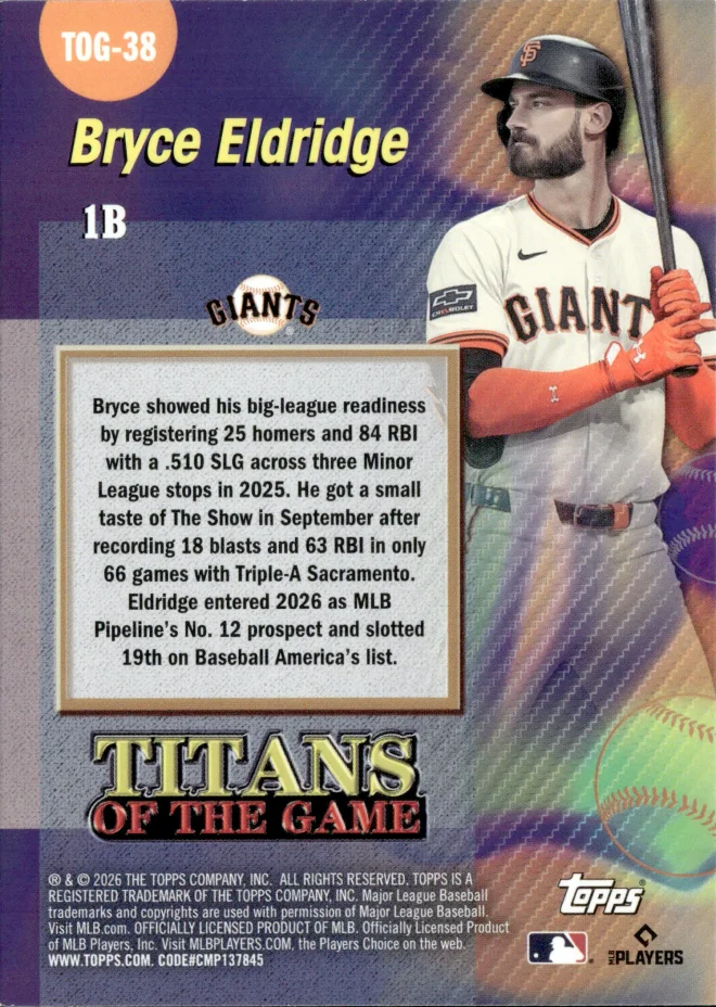 Bryce Eldridge card back