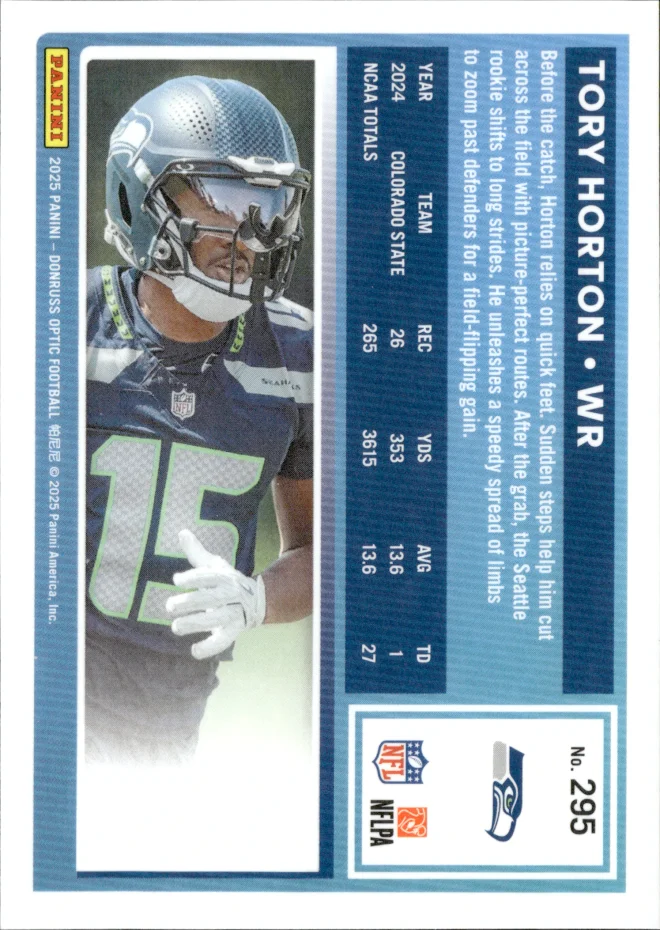 Tory Horton card back