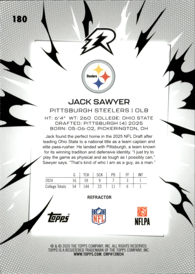 Jack Sawyer card back