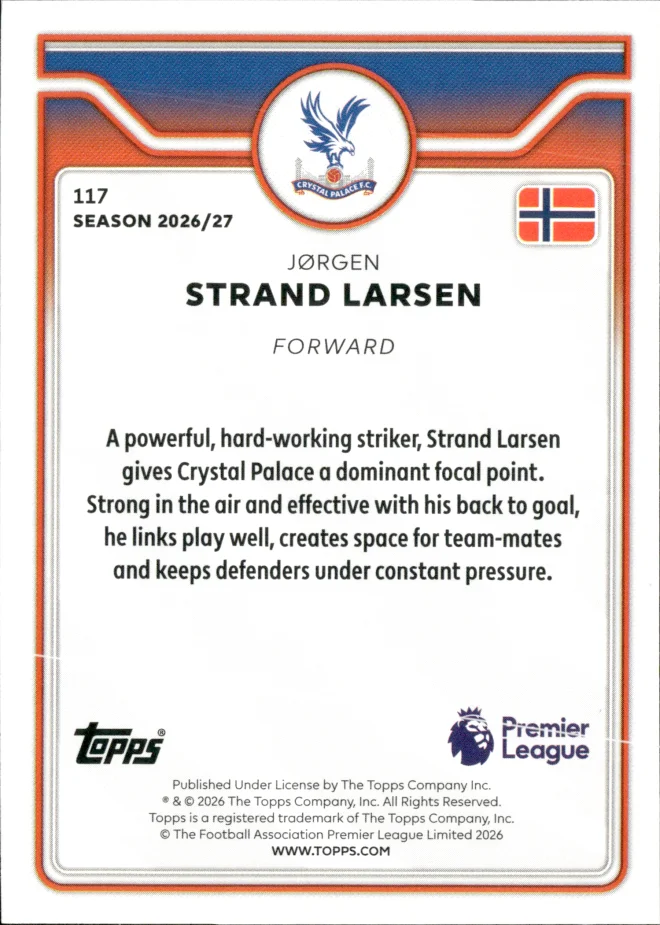 Jørgen Strand Larsen card back