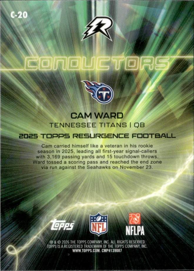 Cam Ward card back