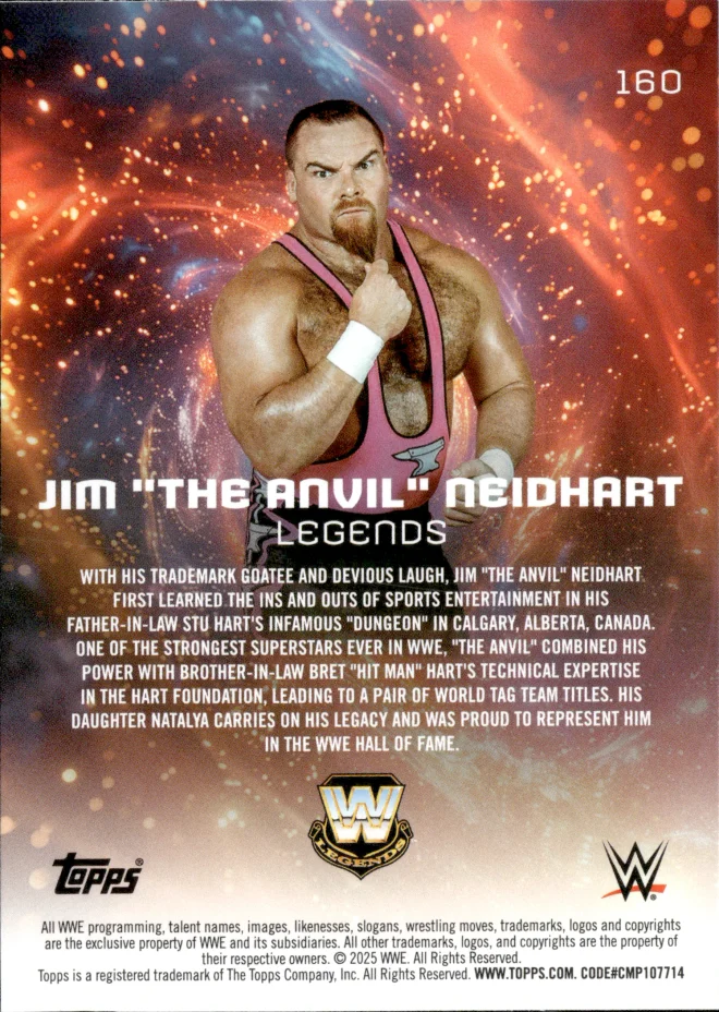 Jim "The Anvil" Neidhart card back